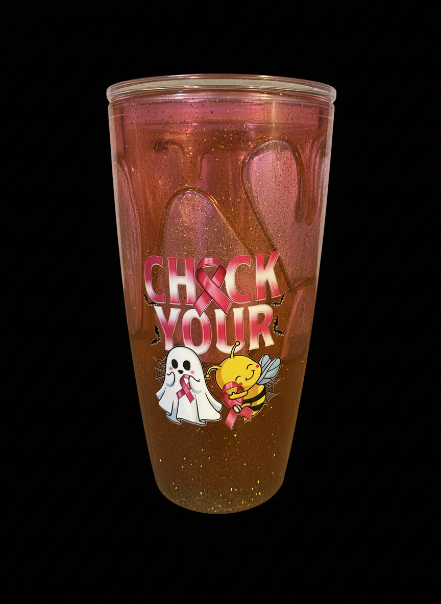 Tumbler with black background