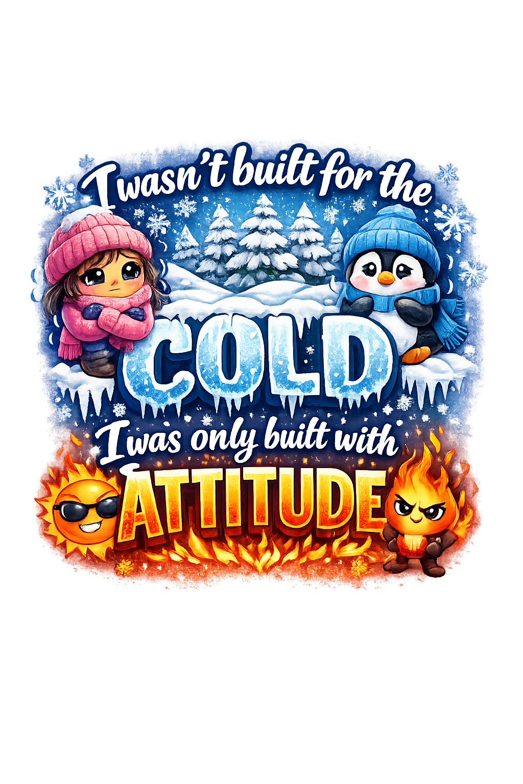 I’m not built for the cold I was only built with attitude