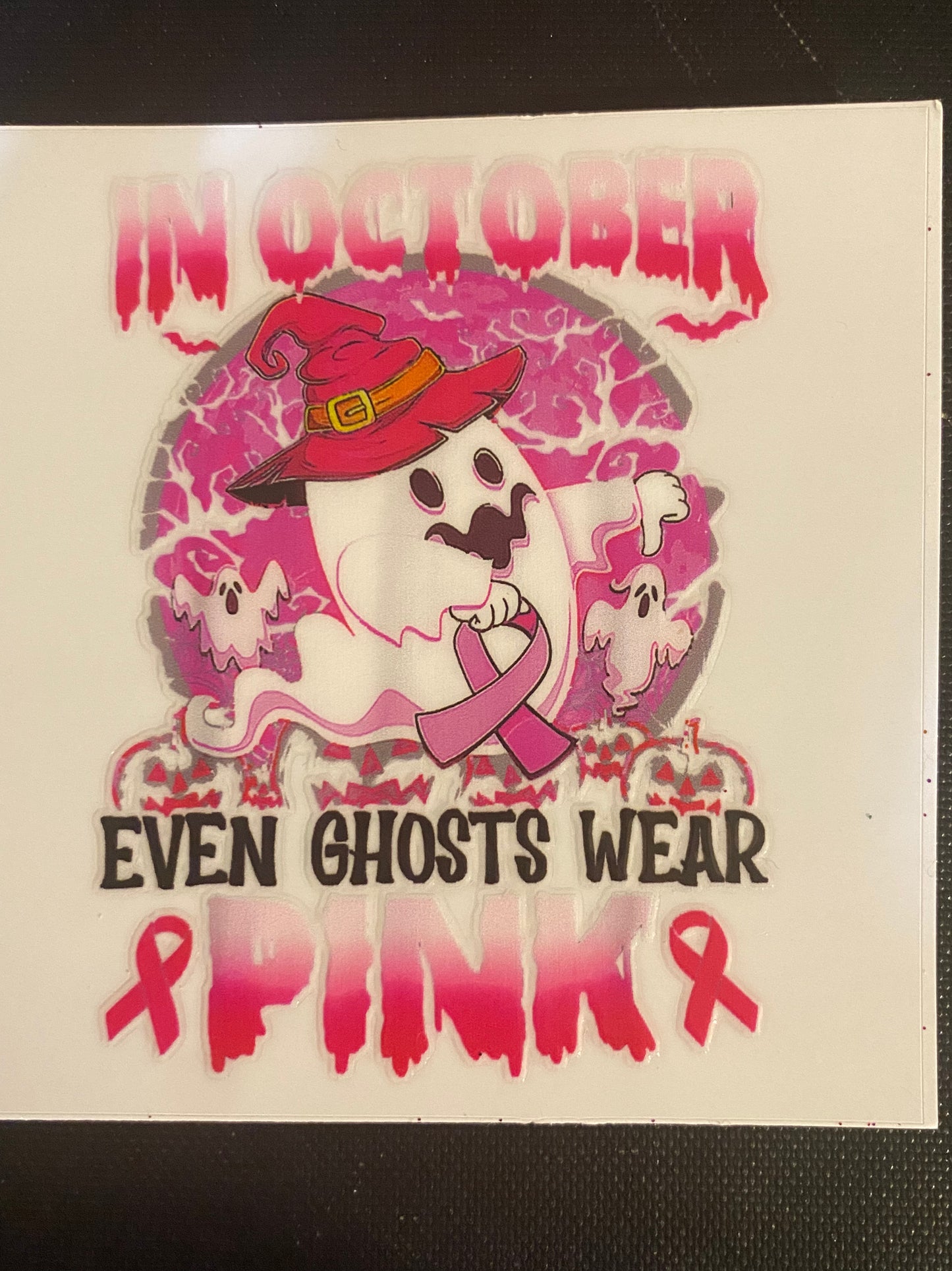 IN OCTOBER EVEN GHOST WEAR PINK