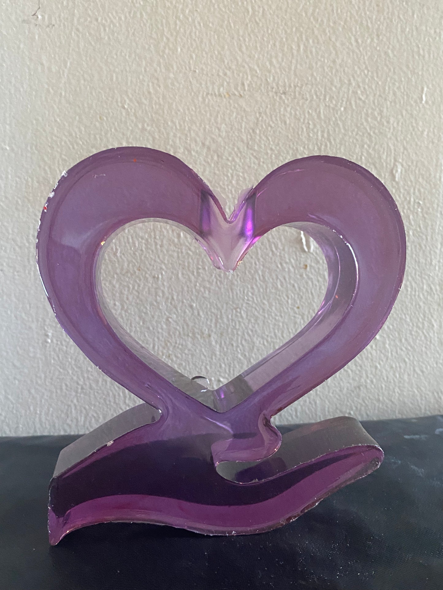 Heart shaped flower vase
