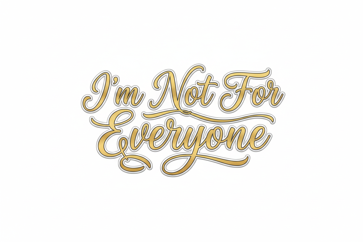 I'm Not For Everyone
