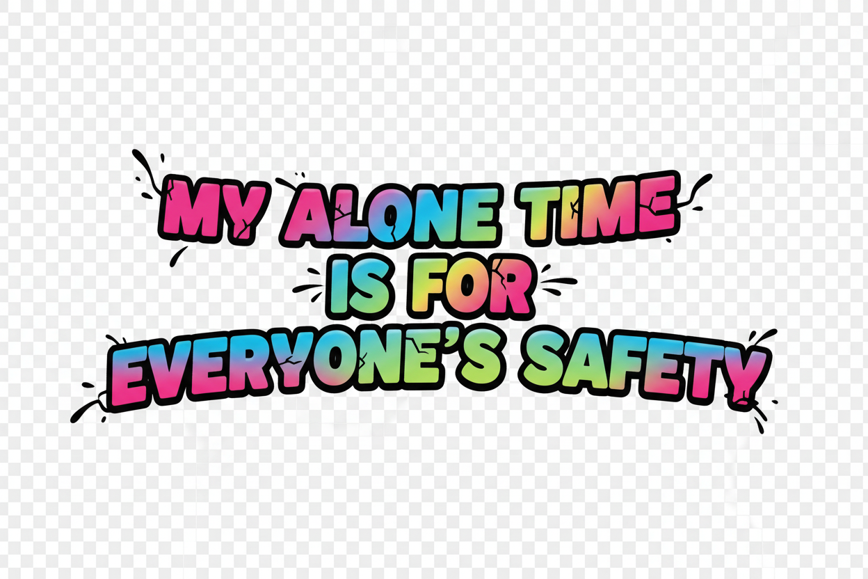 My alone time is for everyone's safety - corrected